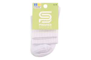 Шкарпетки дит Premier socks ажур серед білі р16-18