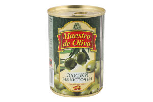 Оливки без косточки Maestro de Oliva ж/б 280г