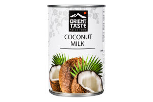 Напиток из мякоти кокосового ореха Кокосовое молоко Orient taste ж/б 400мл