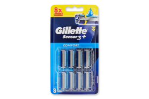 Касети для гоління змінні Comfort Sensors3 + Gillette 8шт