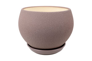 Горщик д/квітів Куля шовк 4,1л капучино 17см Оріана