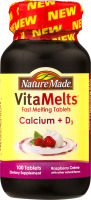 Nature Made VitaMelts Calcium + D3 Tablets Strawberry Creme - 100 CT