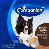 Companion Frozen Dog Treats Peanut Butter - 4 CT
