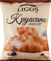 Круасан з начинкою зі смаком шоколадного крему ,ТМ "LIGOS" 240г