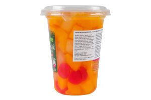 Суміш фруктів у легкому сиропі Peach-pear-cherries Almme ст 400г