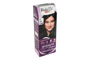 Крем-краска для волос стойкая Интенсивный цвет №1-1 Palette 1шт