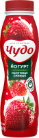 Йогурт 2.5% з наповнювачем фруктовим Полуниця-суниця Чудо п/пл 260г