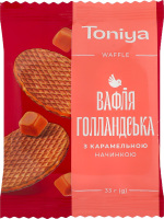 Вафля з карамельною начинкою Голландська Toniya м/у 33г