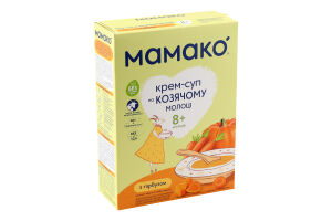 Крем-суп для детей от 8мес с тыквой на козьем молоке Мамако к/у 150г