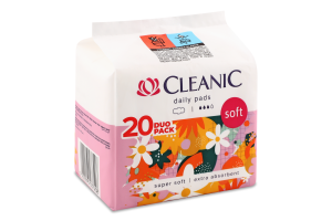 Прокладки гігієнічні Cleanic Soft Duo pack денні