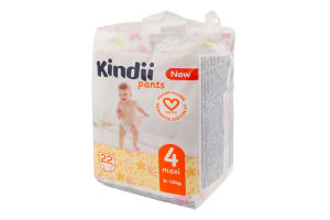 Трусики-підгузники для дітей 9-15кг 4 Maxi Pants Kindii 22шт