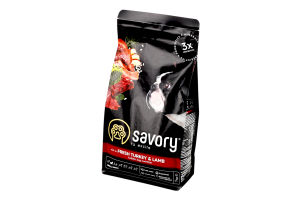 Корм сухой для собак Fresh Turkey&Lamb Savory м/у 1кг