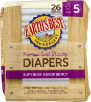 Earth's Best Diapers Superior Absorbency Size 5 - 26 CT