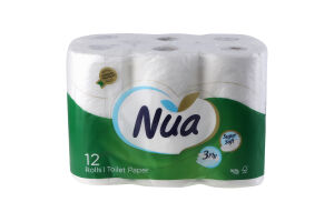 Папір туалетний Nua 3-шаровий