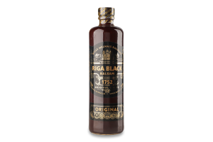 Напій алкогольний 0.5л 45% міцний Original Riga Black Balsam пл