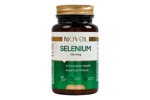 Добавка дієтична таблетки без цукру зі смаком мандарина 100мкг Селен Novel 60шт