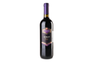 Вино 0.75л 12.5% красное полусухое Мерло Rocca бут