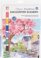 Розмальовка на водній основі А4 №WCOLOR4 Пейзажі Brushme 1шт