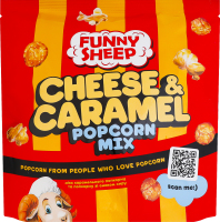 Попкорн у карамелі та зі смаком сиру Mix Funny Sheep д/п 120г