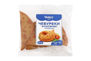 Чебуреки заморожені смажені з м'ясом Класичні Makey м/у 270г