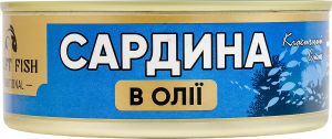 Сардина в масле стерилизованная Craft Fish ж/б 240г