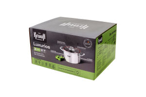 Кастрюля со стеклянной крышкой 2л d16см №26-338-038 Luxurios Krauff 1шт