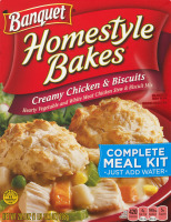 Banquet Homestyle Bakes Creamy Chicken & Biscuits Complete Meal Kit