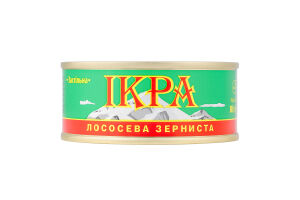 Ікра лососева зерниста солена Застільна ТОВ Дальриба з/б 80г