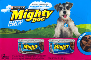 Purina Might Dog Protein Packed Dog Food Variety Pack - 12 PK