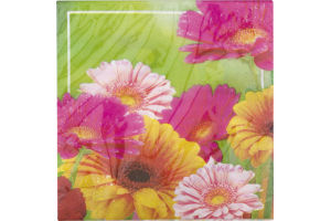 Smart Living Gerbera Glory Napkins - 16 CT