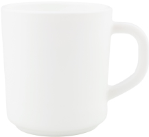 Кружка біла склокераміка 350мл №CК28-06-322 Linyi Boyou Ceramic Co. Ltd 1шт