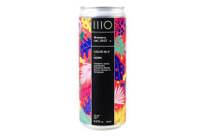 Пиво 0.33л 6.2% світле нефільтроване непастеризоване Liquid silk NEIPA Шо brewery з/б