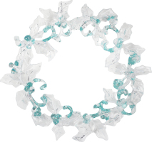 Підвіска новорічна Вінок зелена 11см КМ