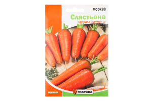 Насіння Морква Сластьона 15г Яскрава