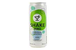 Напій безалкогольний сильногазований соковмісний пастеризований Hugo Zero Shake з/б 330мл
