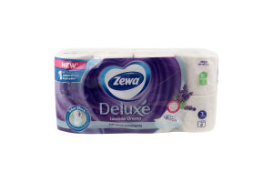 Папір туалетний 3-х шаровий Lavender Dreams Deluxe Zewa 8шт
