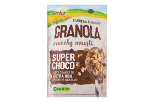 Мюсли с кусочками шоколада Super choco Granola Bona Vita д/п 500г