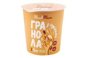 Гранола з горіхами 65г стакан Muesli Mania