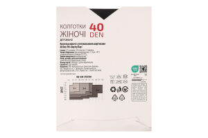 Колготи з утягувальними шортиками чорні 40ден р.4 Day by Day