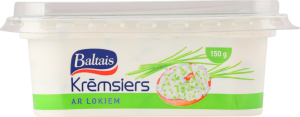 Крем-сыр 55% с луком Baltais п/у 150г