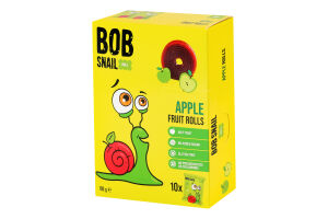 Конфеты фруктовые натуральные Яблоко Roll Bob Snail к/у 10х10г
