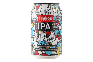 Пиво 330мл 4.5% светлое фильтрованное пастеризованное Session IPA Mahou ж/б
