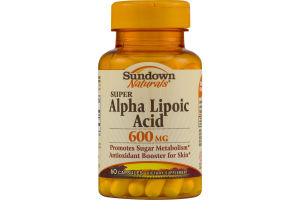 Sundown Naturals Dietary Supplement Super Alpha Lipoic Acid 600mg - 60 CT