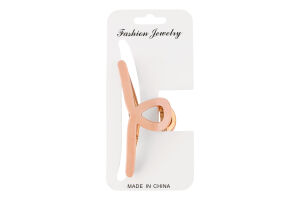 Заколка-краб д/волосся однотонна фігурна 7*3см