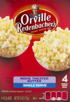 Orville Redenbacher's Single Serve Popcorn Movie Theater Butter - 4 CT