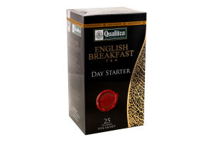 Чай черный байховый мелкий English breakfast Qualitea в/с к/у 25х2г