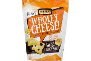 Snyder's Of Hanover "Wholey Cheese!" Crispy Baked Crackers Swiss & Black Pepper