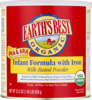 Earth's Best Organic Milk-Based Powder Infant Formula with Iron