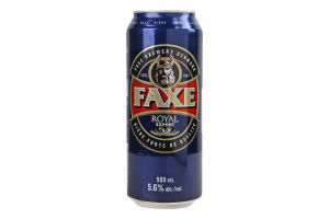 Пиво 0.5л 5.6% светлое Royal Export Faxe ж/б