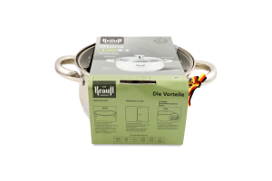 Каструля 2,5л з скляною кришкою 18см 26-238-124 Krauff